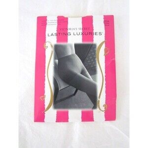 Y2K Victorias Secret Lasting Luxuries Control Top Pantyhose Cream Size LARGE